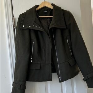 Express Dark Green Utility Jacket